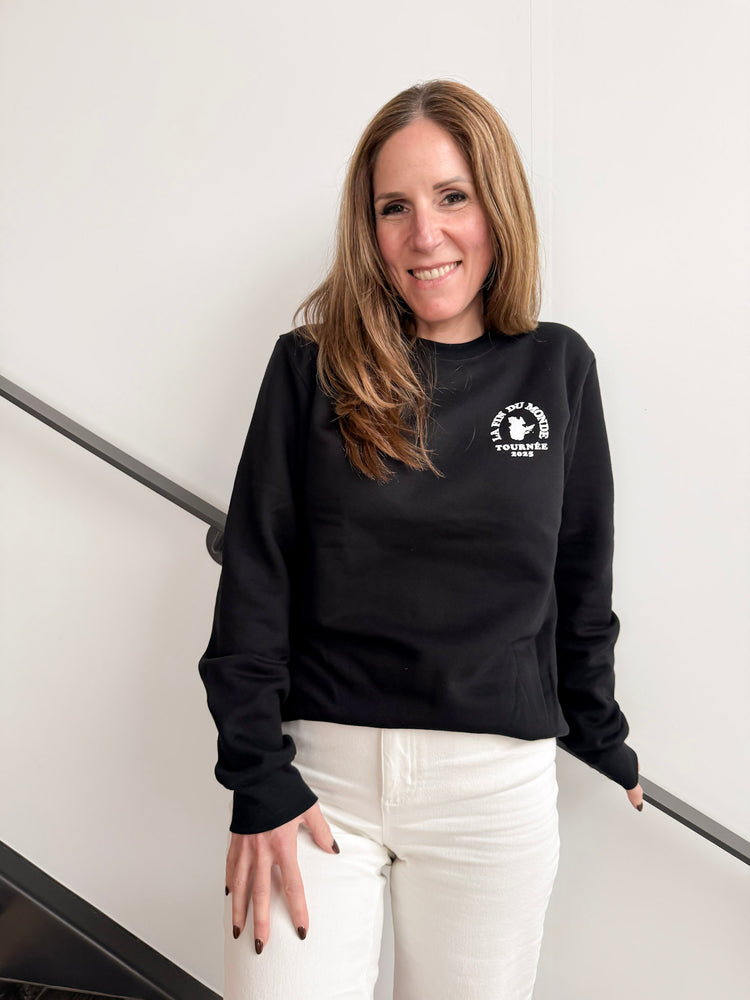 Crewneck noir unisexe  - Hommage à La Fin du Monde