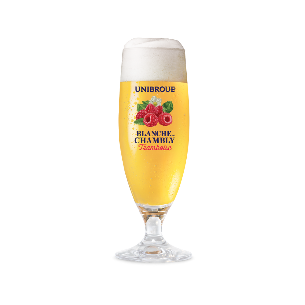 Unibroue Blanche de Chambly Framboise Beer Flute 13oz