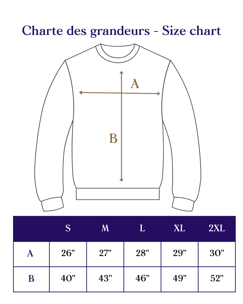 Crewneck noir unisexe  - Hommage à La Fin du Monde