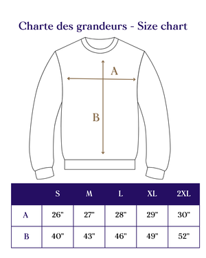 Crewneck noir unisexe  - Hommage à La Fin du Monde