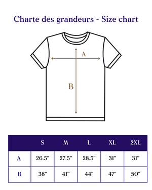 T-shirt blanc unisexe - Hommage à La Fin du Monde