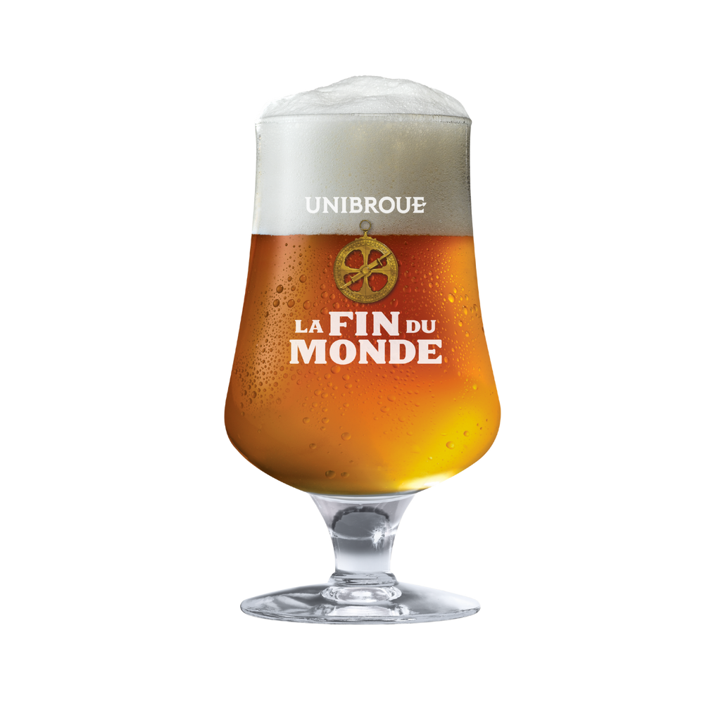 Unibroue beer glass La Fin du Monde 17.75oz