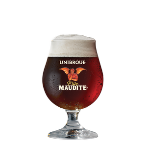 
            
                Load image into Gallery viewer, Unibroue P&amp;#39;tite Maudite 16oz beer glass
            
        