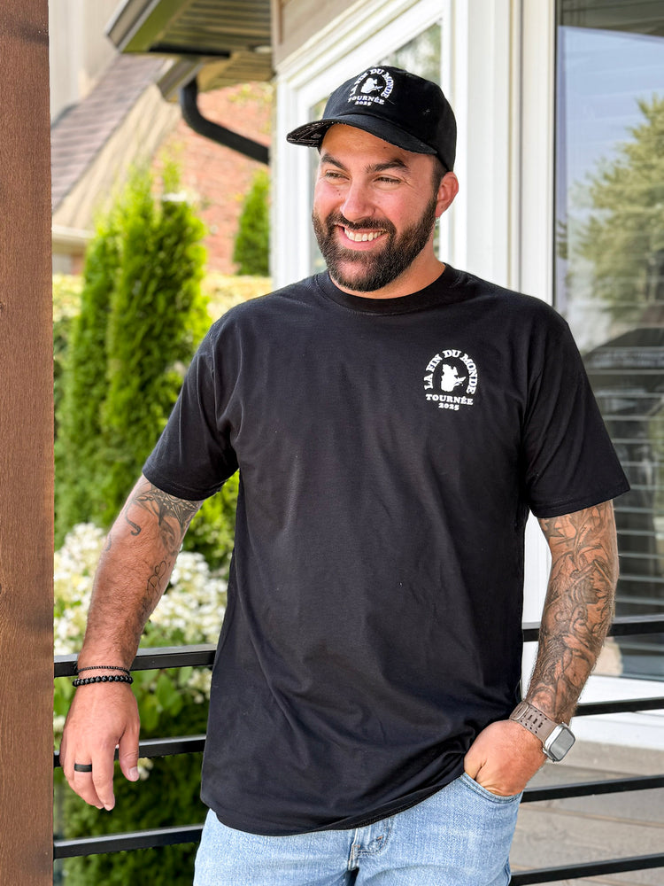 T-shirt noir unisexe - Hommage à La Fin du Monde