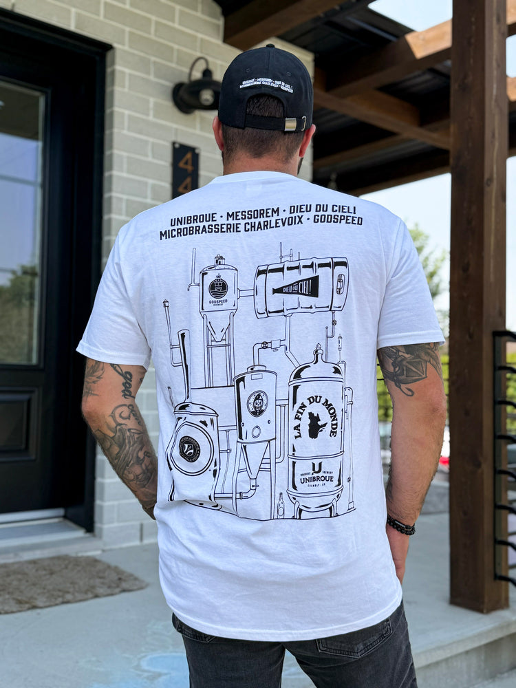 T-shirt blanc unisexe - Hommage à La Fin du Monde