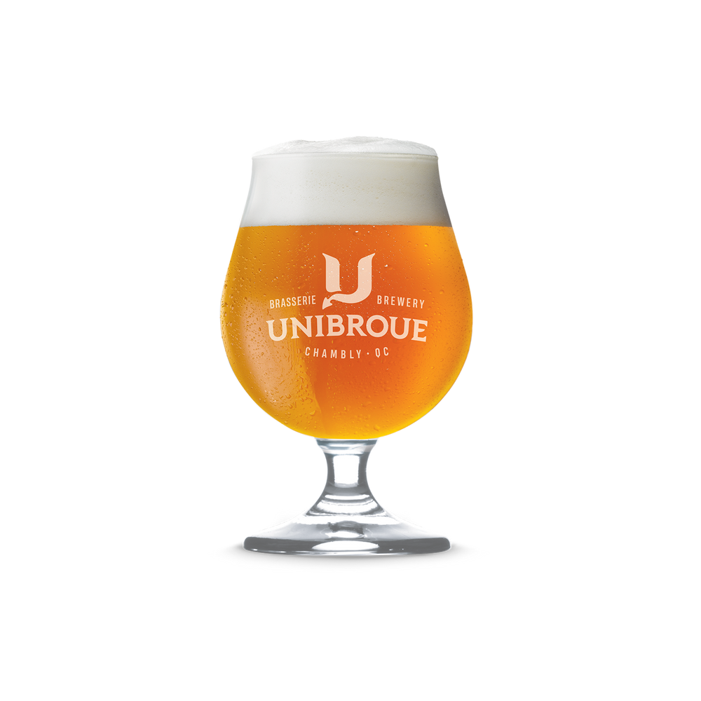 Unibroue Belgian beer glass 13oz