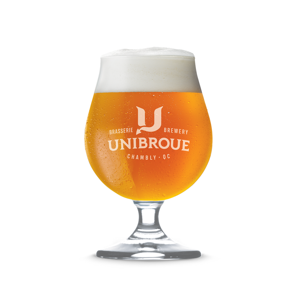 Verre à bière Unibroue 13oz Belgian